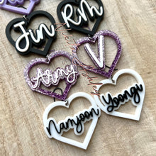 Load image into Gallery viewer, BTS Heart Earrings