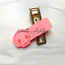 Load image into Gallery viewer, Bad Bunny Skull Rectangle Clip Embellishment Blank