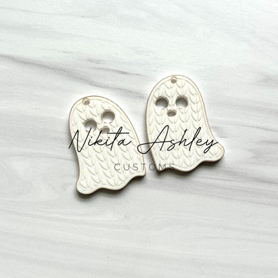 Sweater Ghost Earring Blanks