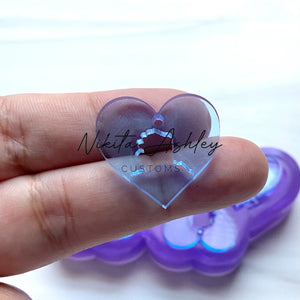 Alaska Heart Earring/Charm Silicone Mold