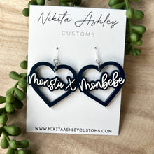 Load image into Gallery viewer, Monsta X Heart Earrings