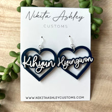 Load image into Gallery viewer, Monsta X Heart Earrings