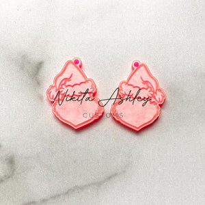 Faceless Grouchy Guy Head Earring Blanks