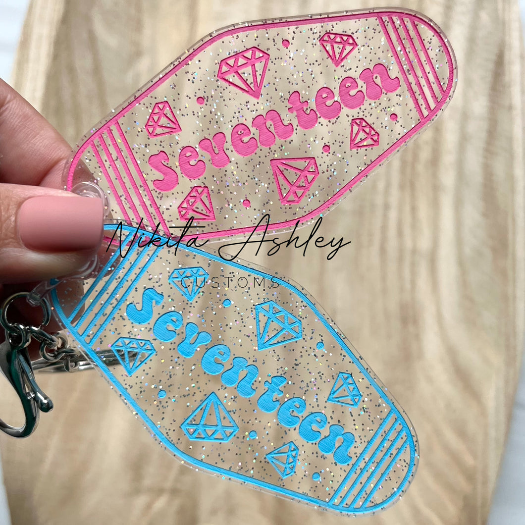 Seventeen Vintage Motel Key Fob