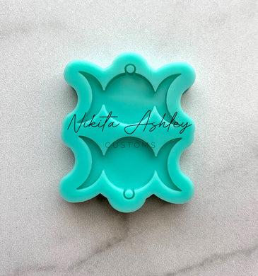 Triple Moon Goddess Earring Silicone Mold