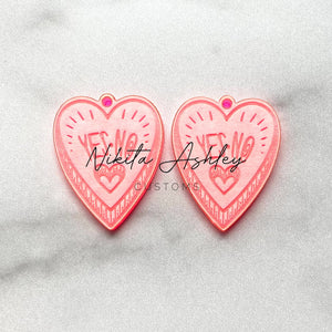 Heart Planchette Earring Blanks