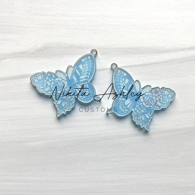 Floral Butterfly Earring Blanks