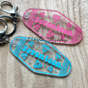 Seventeen Vintage Motel Key Fob